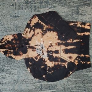bleach dye nike hoodie